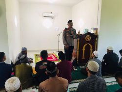 Jumat Curhat, Wakapolres Konawe Imbau Masyakat Morosi Jaga Kamtibmas.