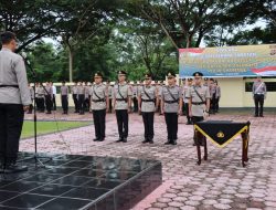 Kapolres Konawe Pimpin Sertijab Kasat Dan Kapolsek