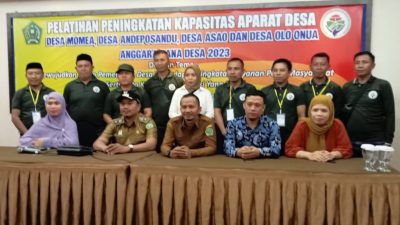 Tingkatkan Kapasitas Aparat Desa, Pemerintah Desa Andeposandu Gelar Pelatihan.