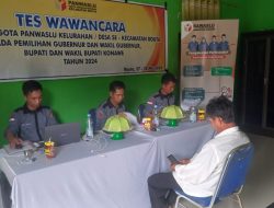 Panwascam Routa Gelar Seleksi Wawancara Calon PKD.