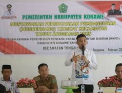 Anggota DPRD Konawe Kristian Tandabioh Kawal Musrenbang di Tongauna